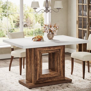 Tavolo Da Pranzo 200x90cm, Piano In Legno E Struttura In Metallo. 8 Posti A Sedere