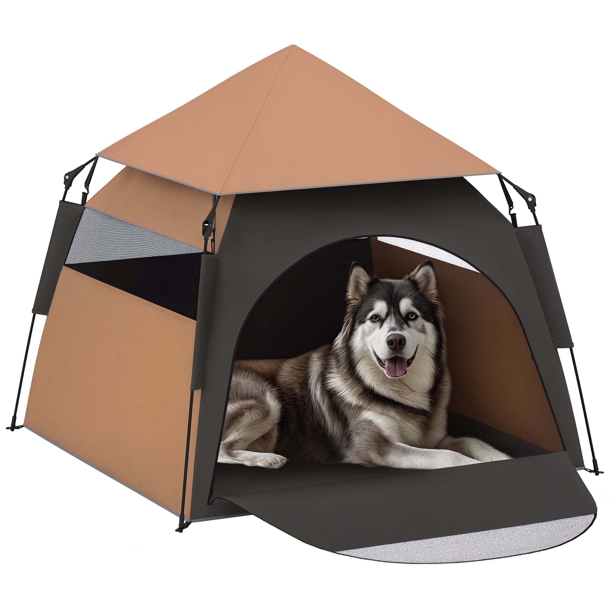 Tente Pliable Pour Chat Et Petit Animal – Abri Extérieur Imperméable Et Respirant, Protection UV, Pour Jardin, Balcon, Voyage, Été