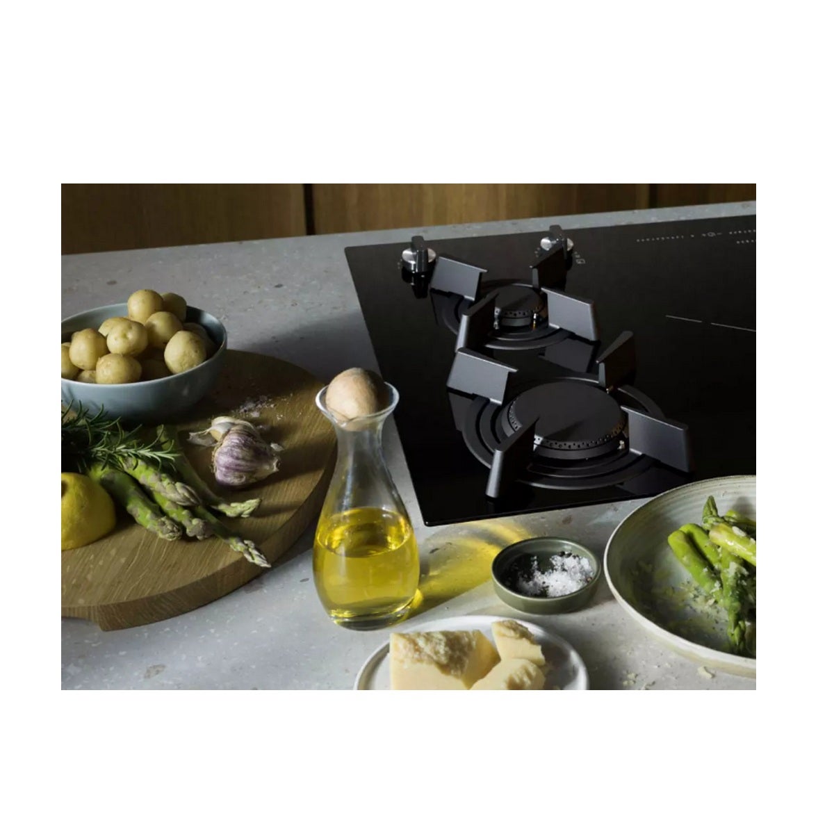 Plaque de cuisson mixte 88cm 5 feux noir - Electrolux KDI951723K - 4