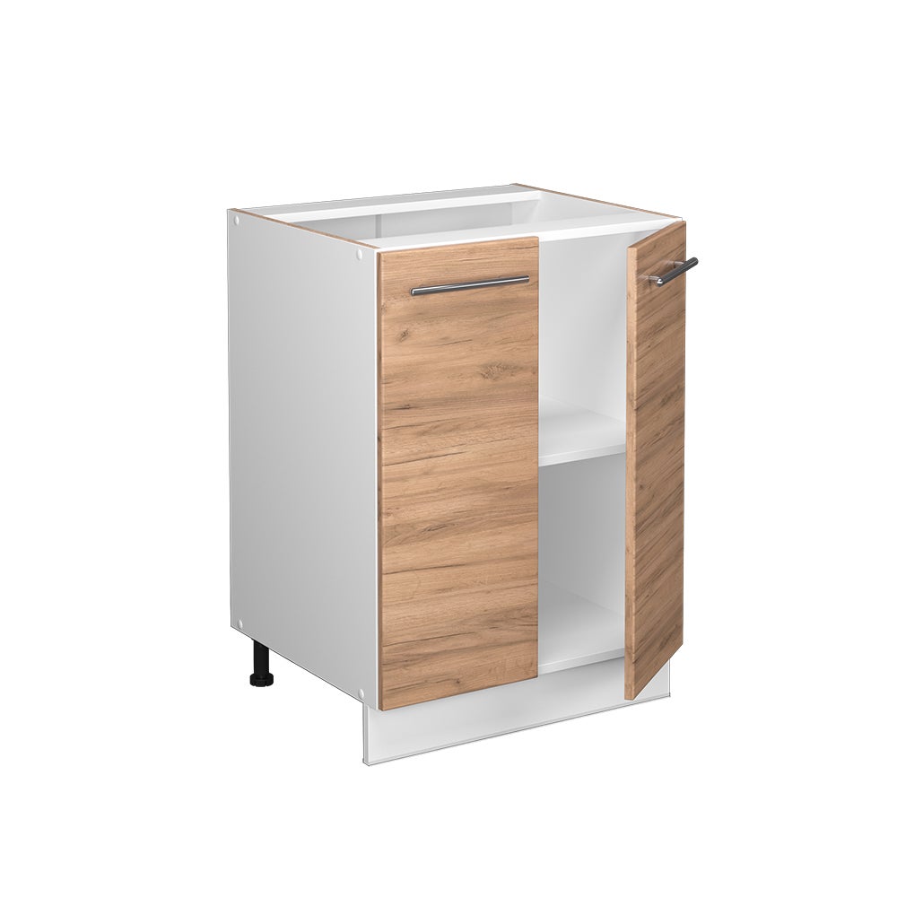 Vicco Meuble bas de cuisine Fame-Line, Chêne de force doré, 60cm sans PT - 4