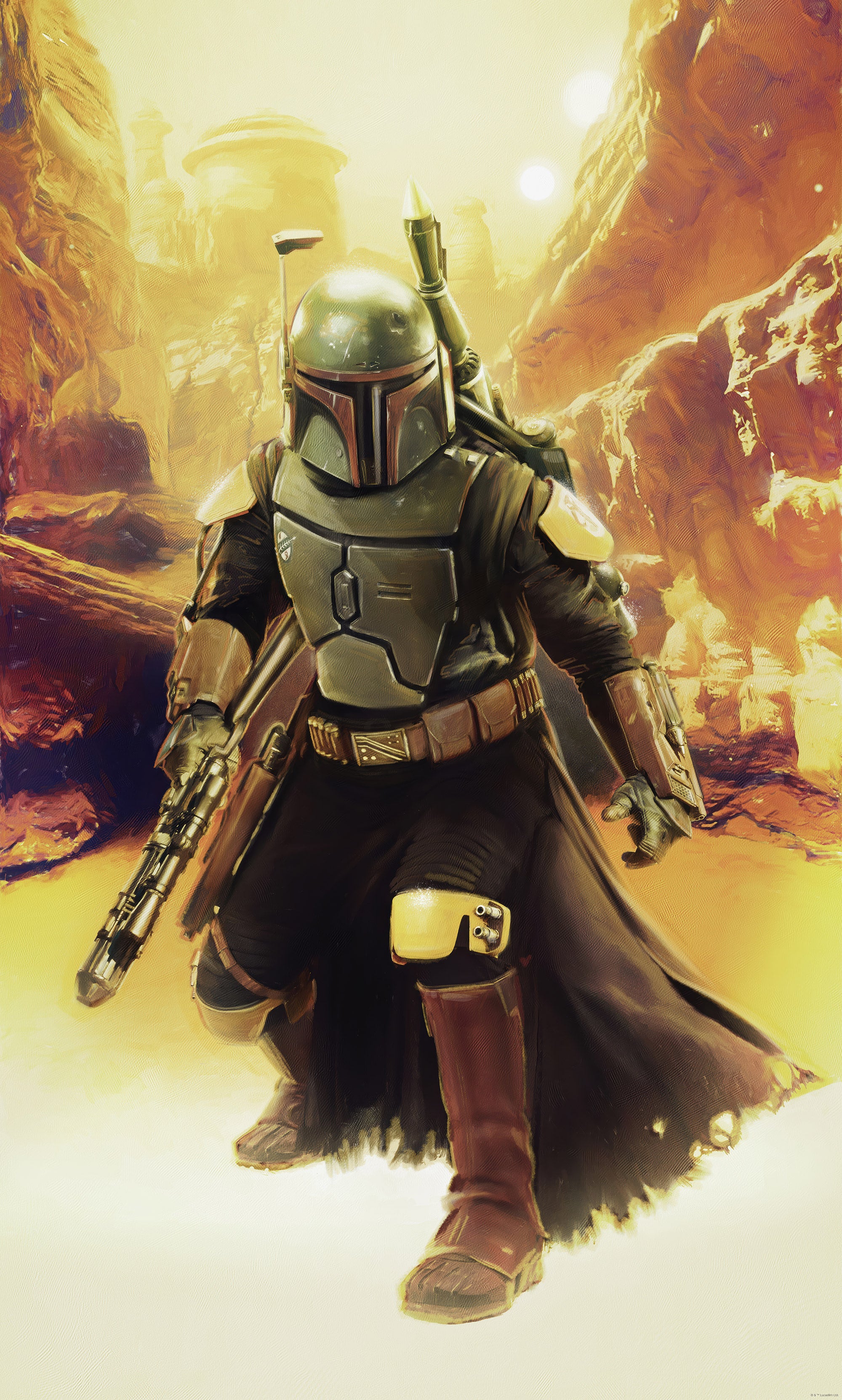 Fototapeta Star Wars brązowym - 150 x 250 cm - KOMAR