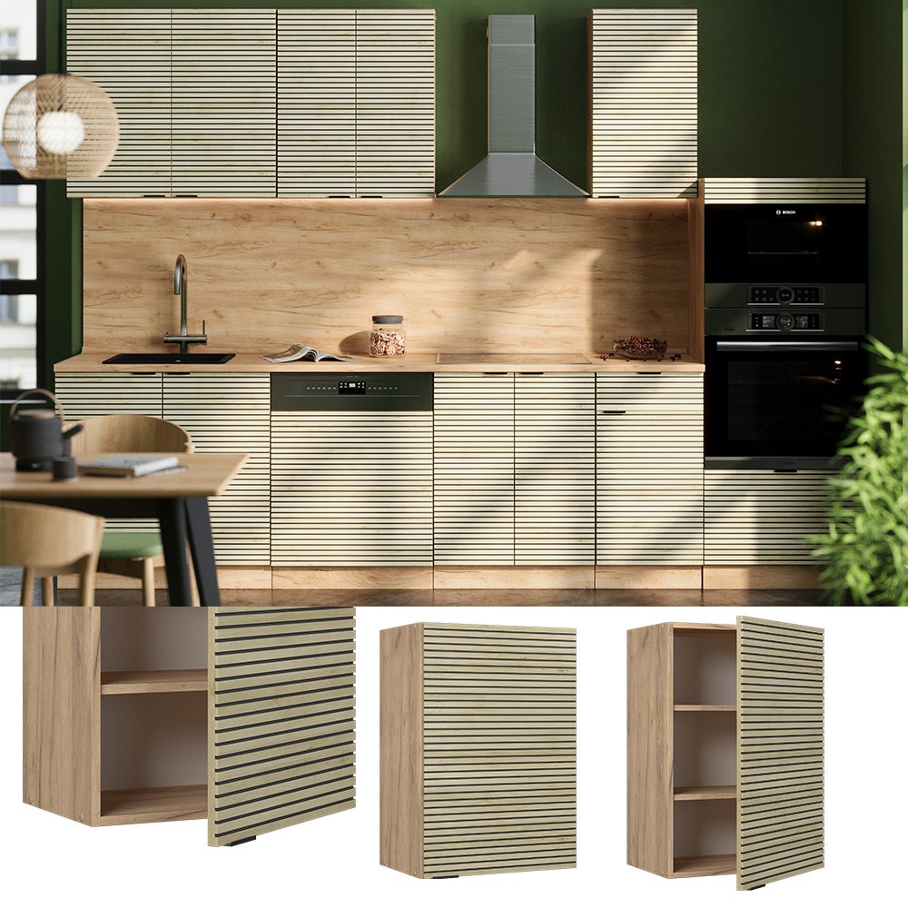 Meuble Haut Cuisine Fame-Line 40 Cm, Blanc Chêne, Vicco (neuf)