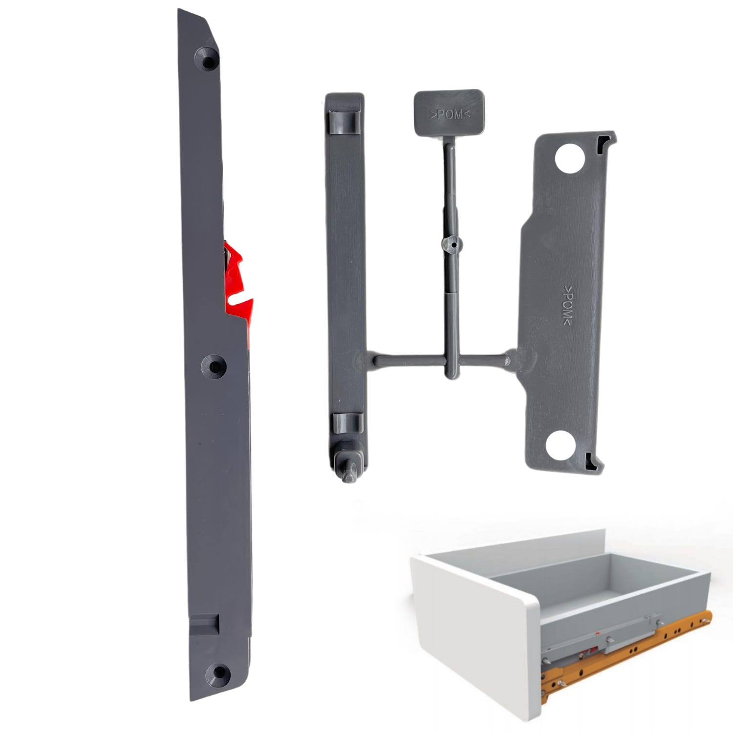 CERNIERE ARMADIO CHIUSURA Morbida 2pz Nascoste Porta Cucina - Foto 3