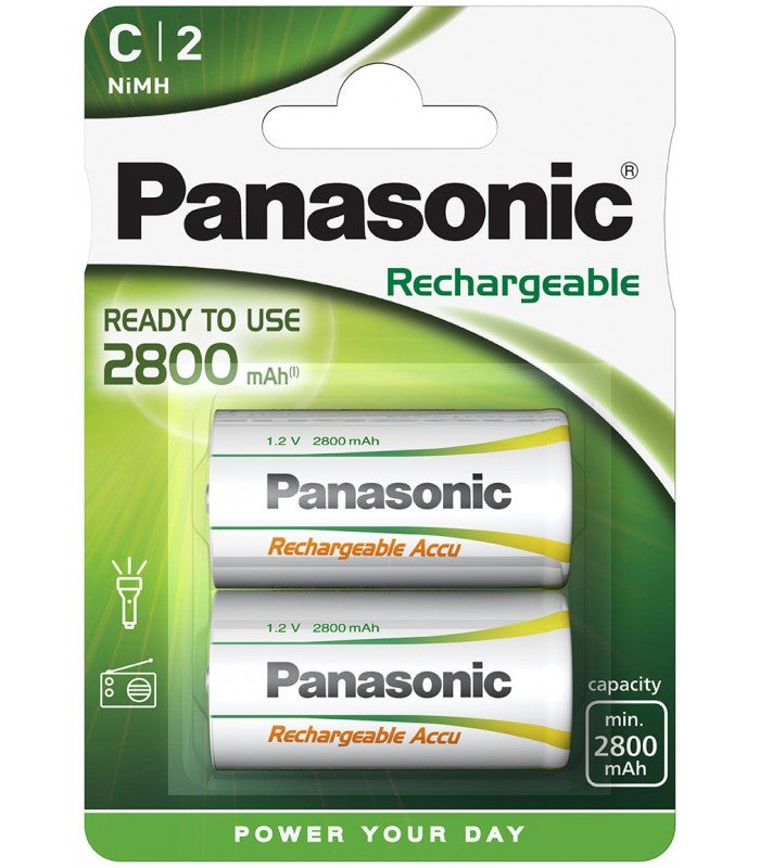 2 Piles Rechargeables Type D - Pour Jouets, Lampes, Appareils - Capacité élevée, Longue Durée