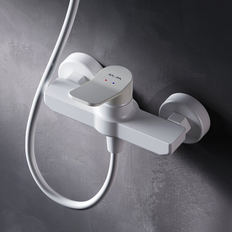 Mechaniczna bateria prysznicowa Biała bateria prysznicowa, X-Joy FXA20033 AM.PM