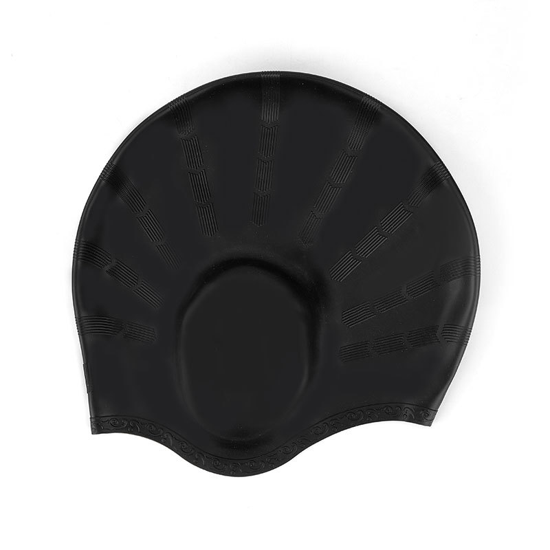 TYR Cuffia Da Nuoto In Silicone Per Capelli Lunghi, Senza Pieghe, Antistrappo, Ipoallergenica (viola/blu/nero/bianco)