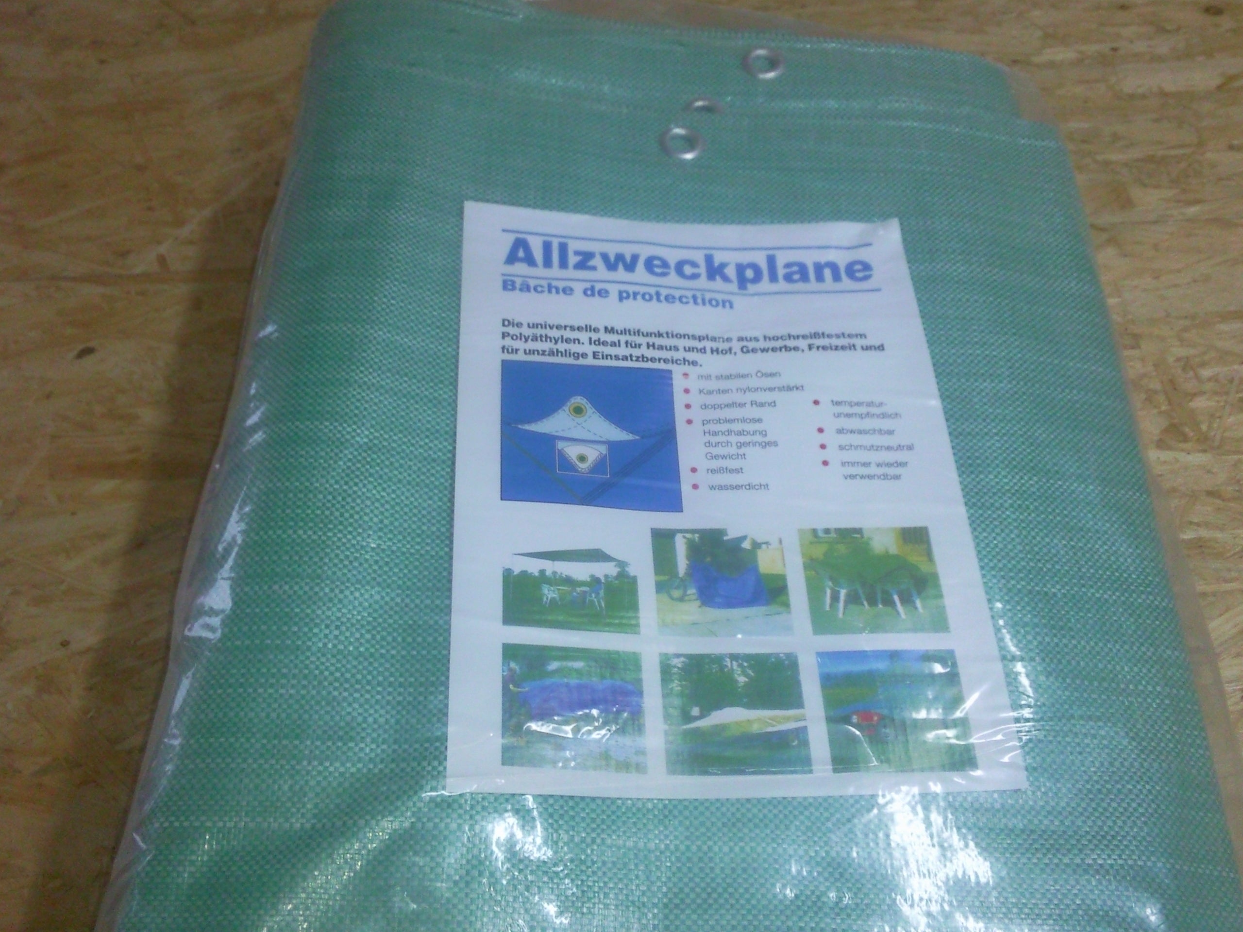 Plandeka z tkaniny 220g, plandeka o wymiarach 6m x 8m, plandeka na łódź, plandeka uniwersalna, plandeka