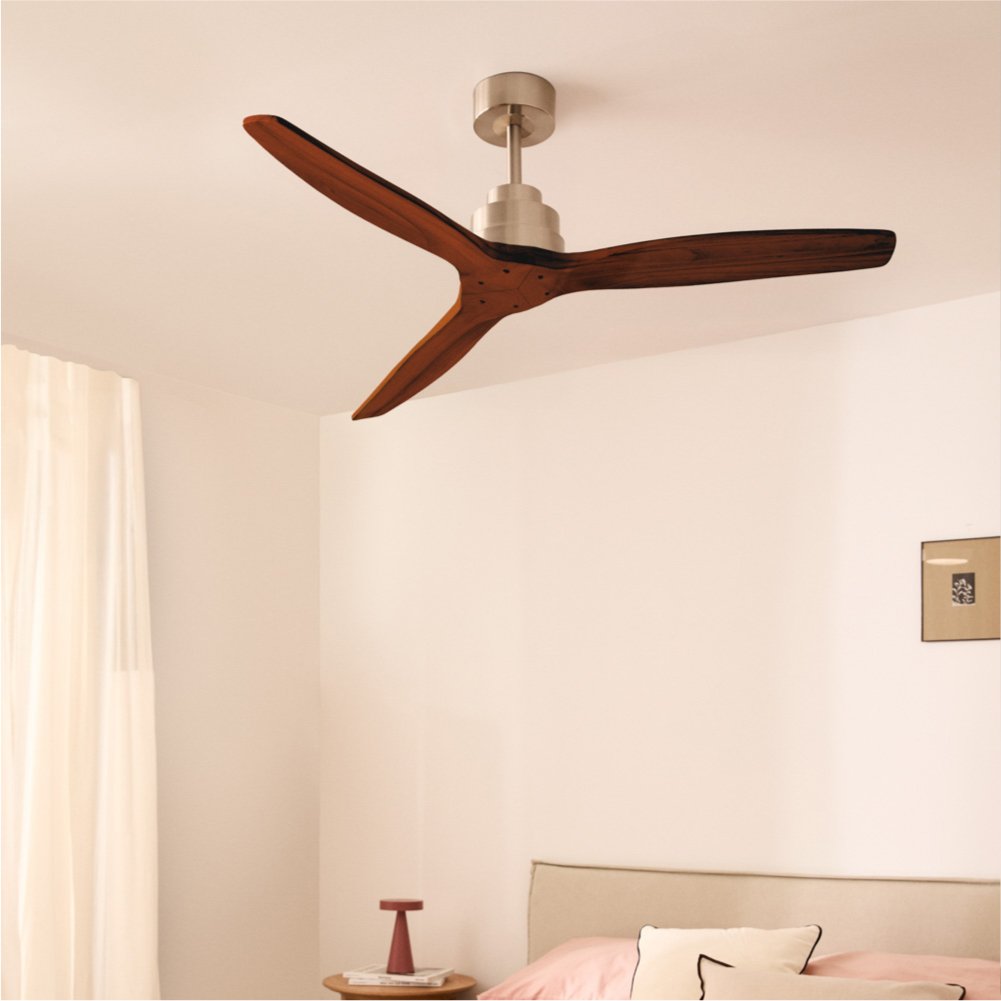 CREATE - WIND STYLANCE M - Ventilateur de plafond 40W silencieux 100% bois Ø 132 cm sans eclaraige sans wifi - 2