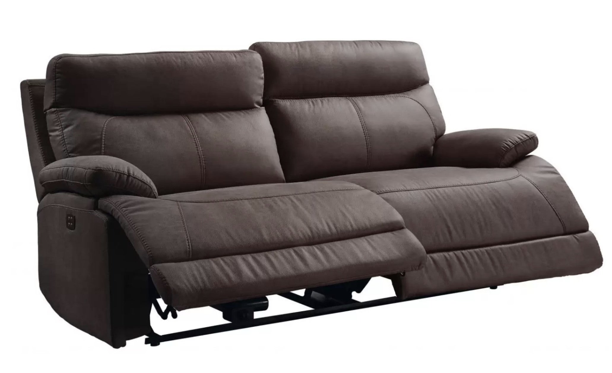 Canapé en microfibre Ducka-Marron-Système Electrique-2 places | Leroy ...