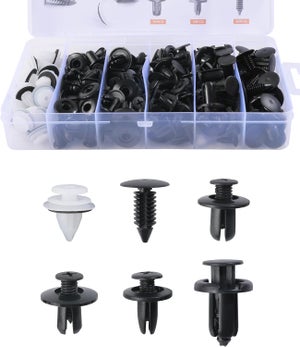 Lot de 30 Clips de Fixation Parechocs, Rivets en Plastique Attaches