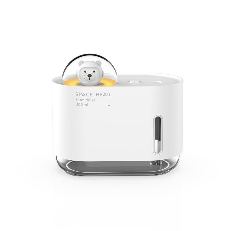 Mini nawilżacz USB 300ML, mały nawilżacz do sypialni, biały, 120*68*107mm