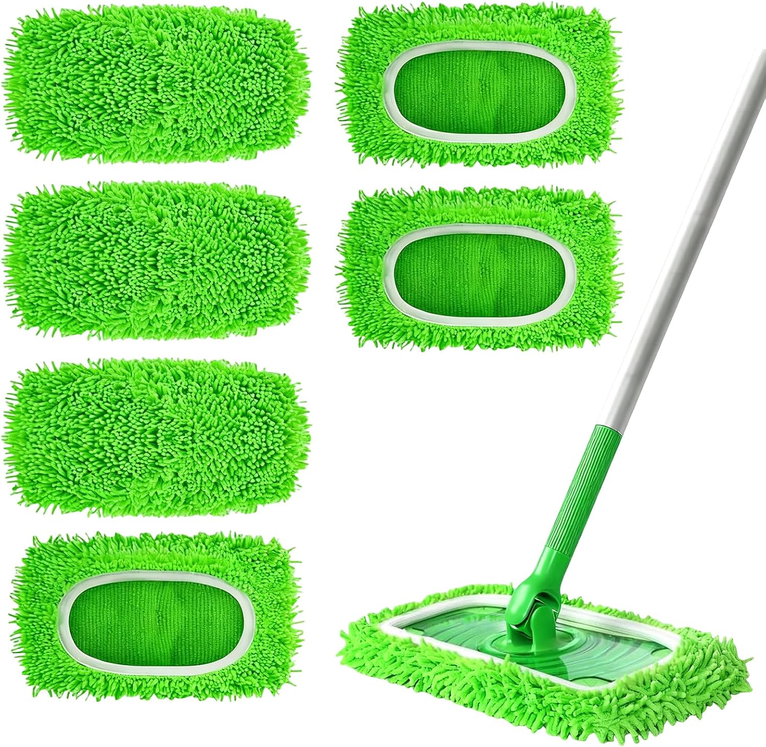 6 sztuk wielorazowych chusteczek do mopa Swiffer Sweeper Wymienne ściereczki do mopa na mokro