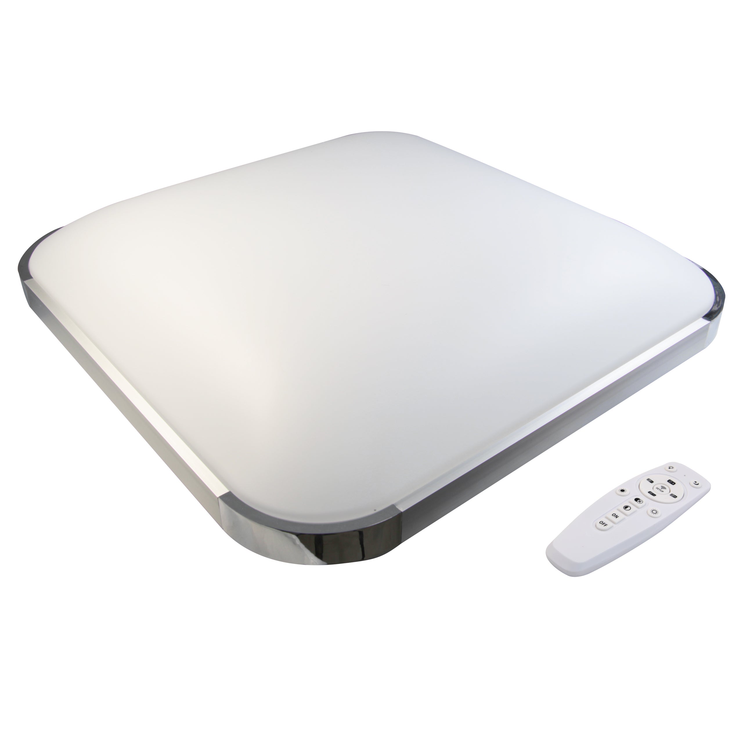 Plafon LED Parys 36W 53cm IP44 regulowana barwa 3000K-6500K z pilotem biały MasterLED