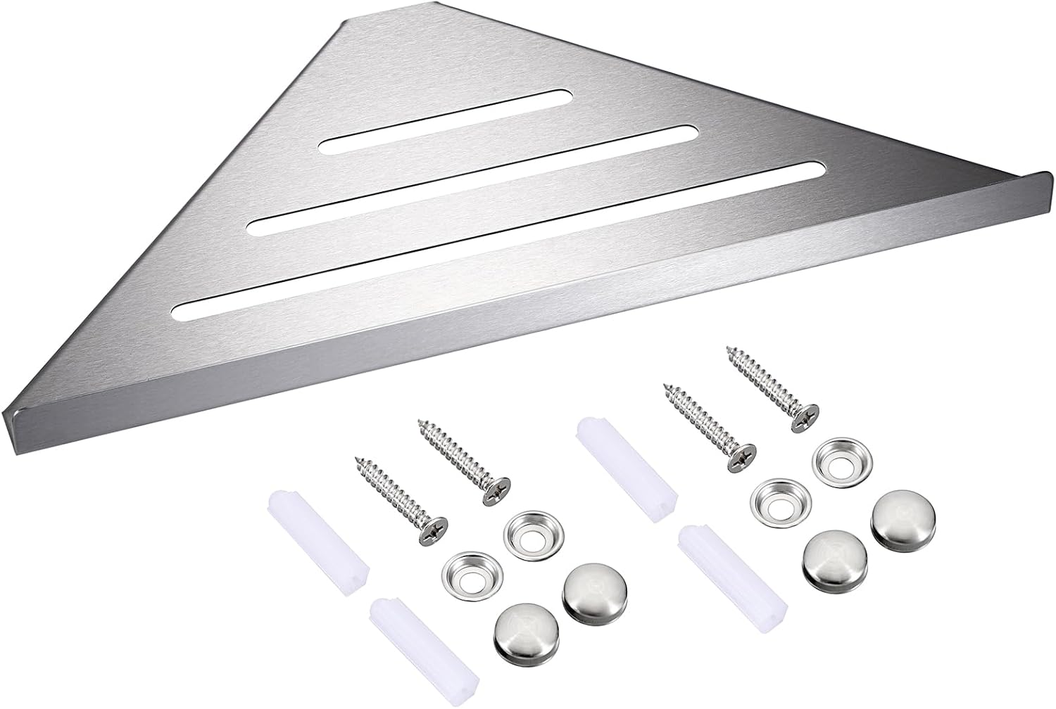 Mensola Angolare Da Bagno In Acciaio Inox - 30cm Argento Per Doccia, Cucina O Camera - Foto 8