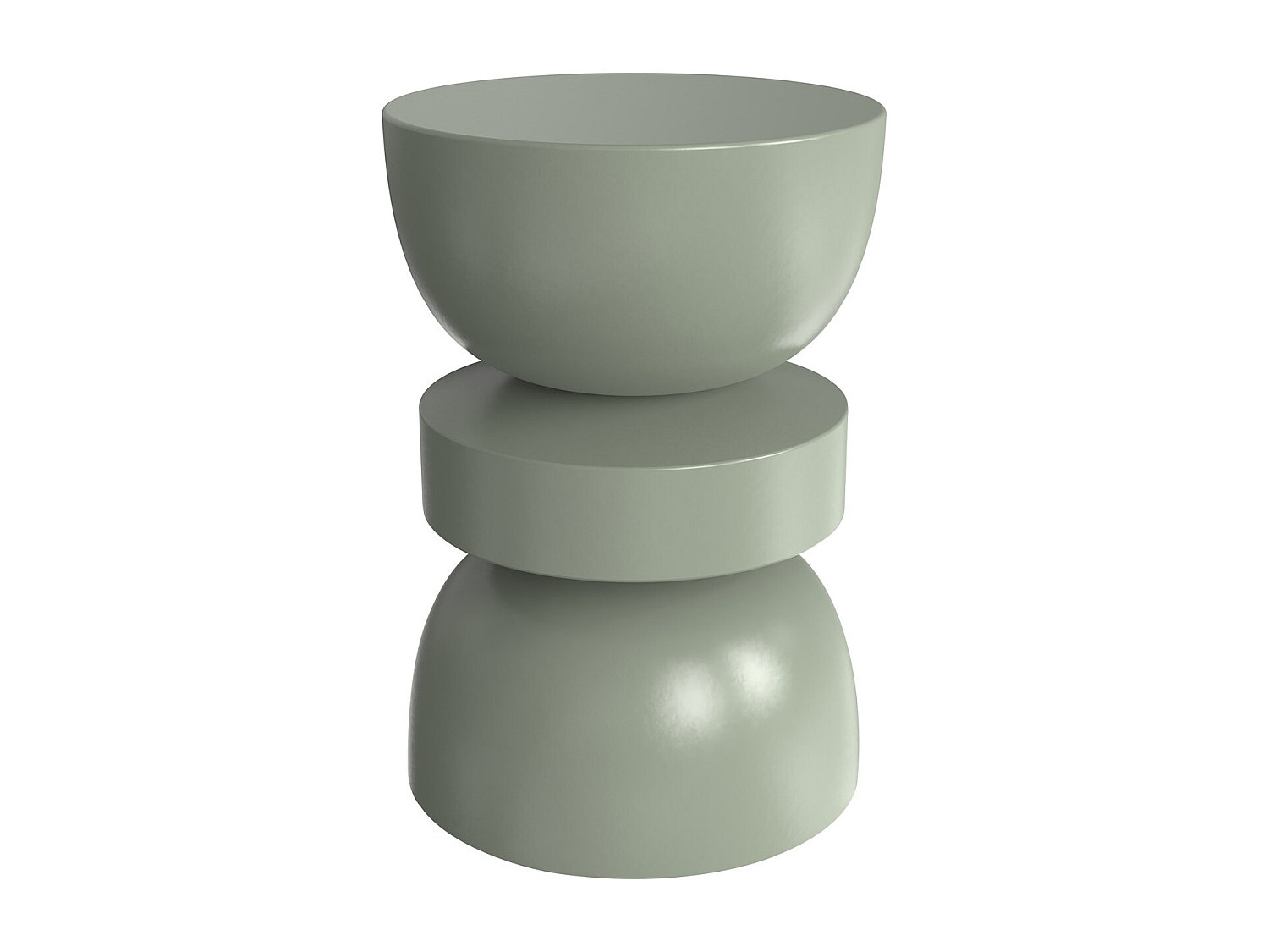 Stolik pomocniczy z metalu - Zielony - TUVAMI - 2