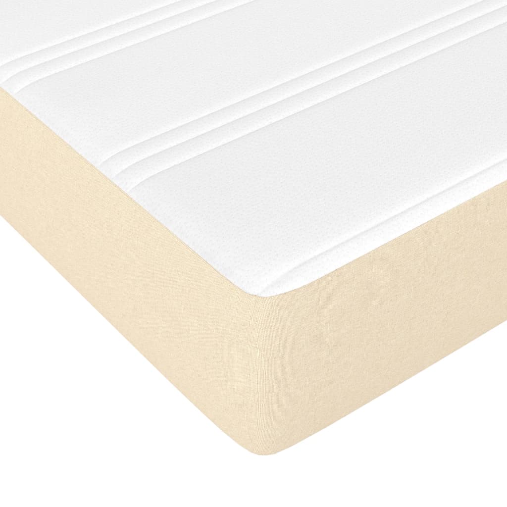 Maison Exclusive - Matelas de lit à ressorts ensachés Crème 90x190x20 cm Tissu - 5