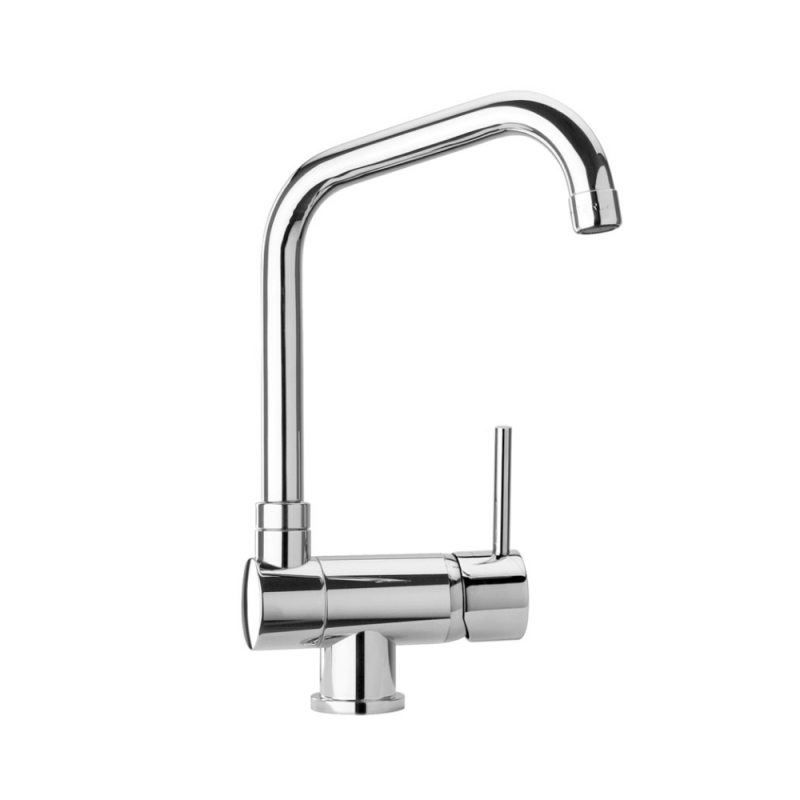 Paini cox mezclador de cocina plegable caño alto cromado