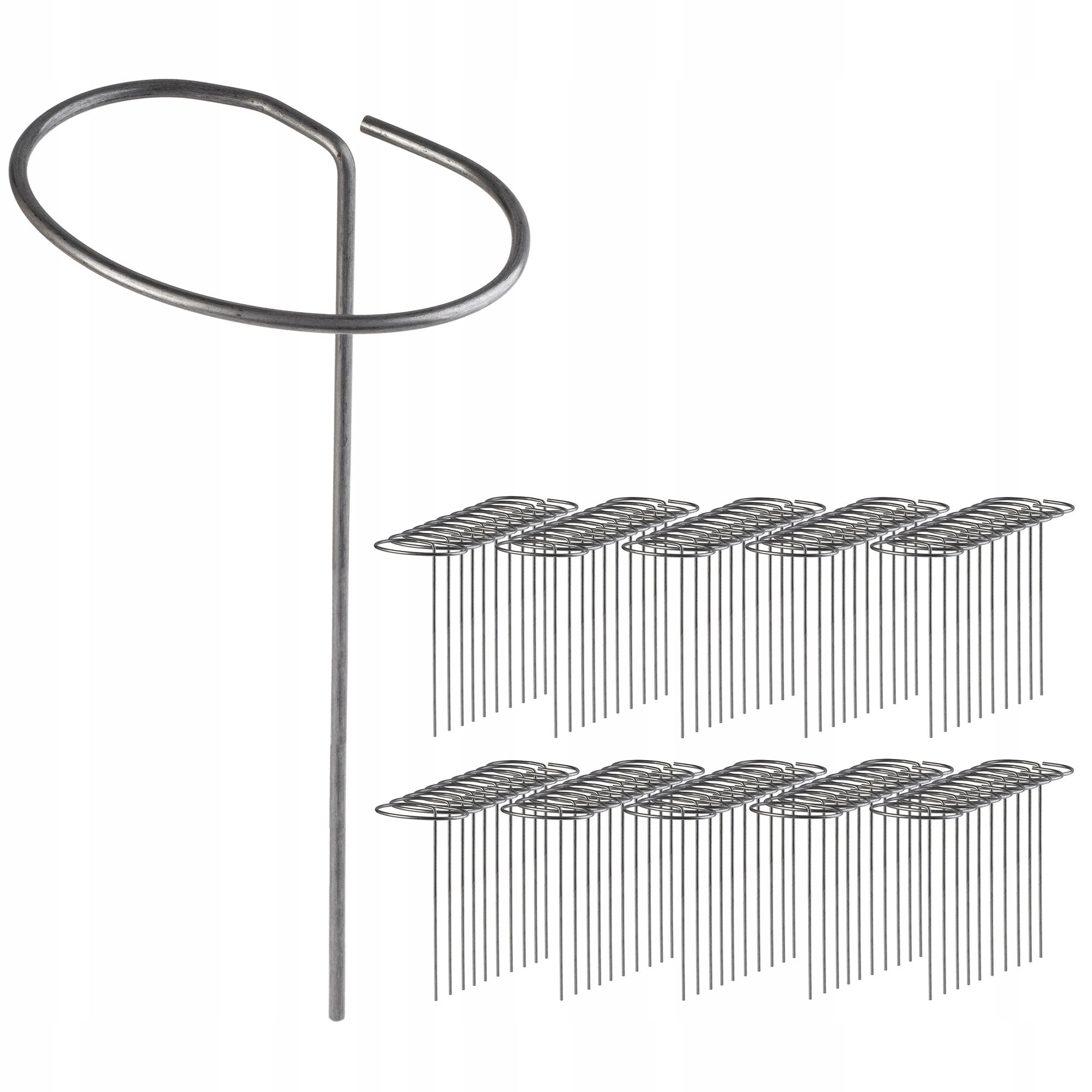 SZPILKI DO AGROWŁÓWNINY KOŁKI KOTWY MOCOWANIA AGROTKANINY METALOWE 100 szt