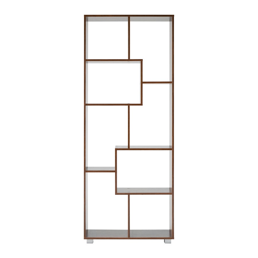 Libreria in legno melaminico per ufficio e cameretta arredamento da interno / Rovere Sbiancato