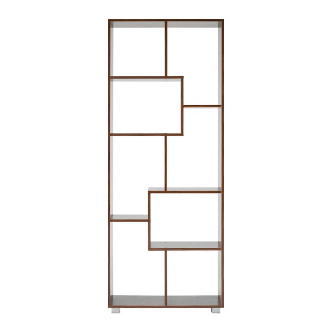 Libreria in legno melaminico per ufficio e cameretta arredamento da interno / Rovere Sbiancato Libreria in legno melaminico per ufficio e cameretta arredamento da interno / Rovere Sbiancato