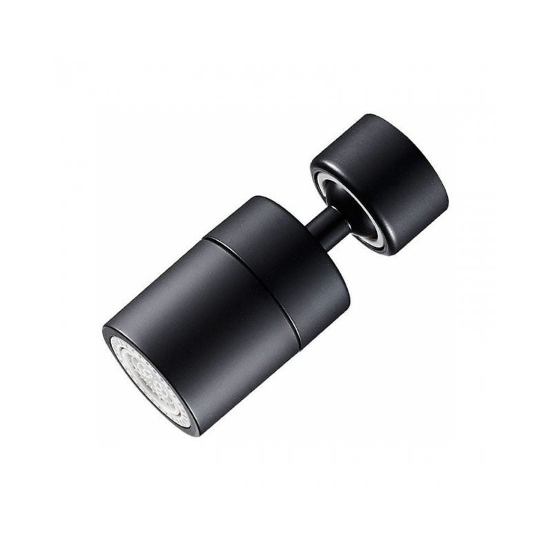 Perlator do kranu (czarny), obrotowa dysza baterii kuchennej 360°, bateria oszczędzająca wodę z 2 trybami napowietrzania, bateria kuchenna