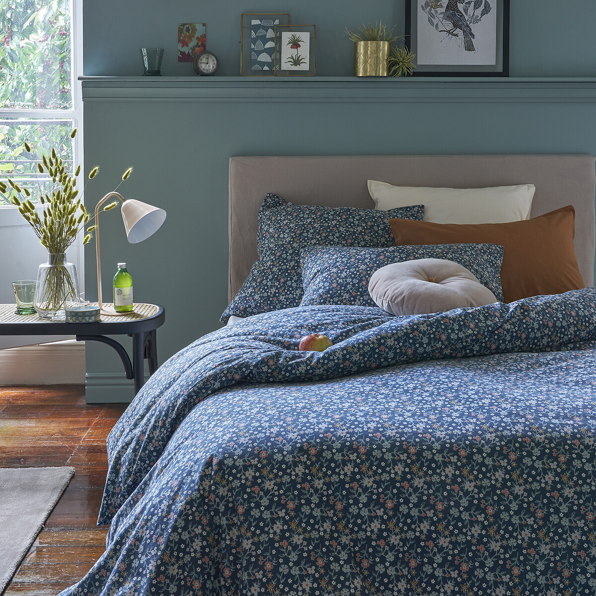 Housse de couette coton lavé, Jane - Imprimé fleuri - 240 x 220 cm - 3