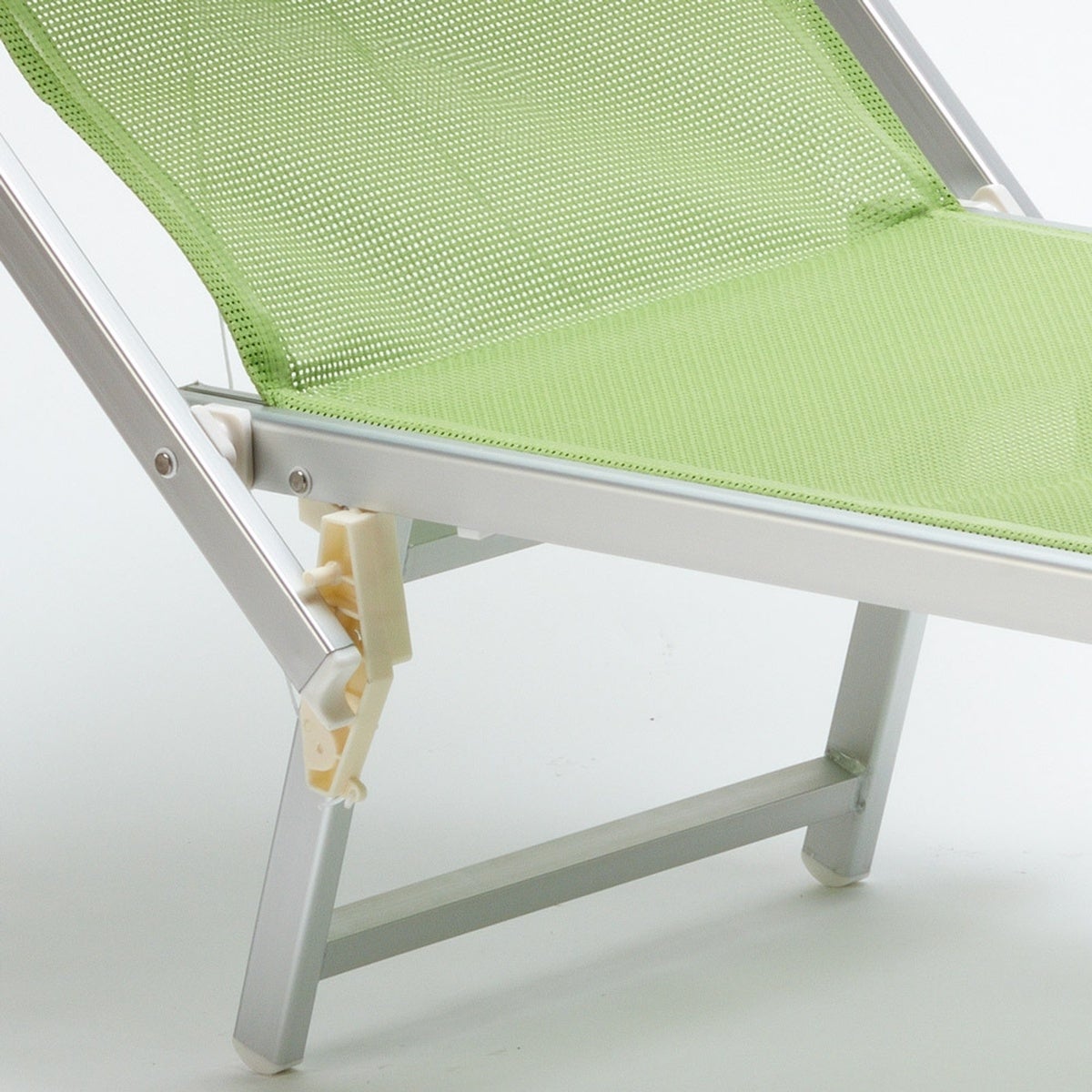 2 Bain de soleil professionnels transat aluminium lits de plage Italia Stock - 9