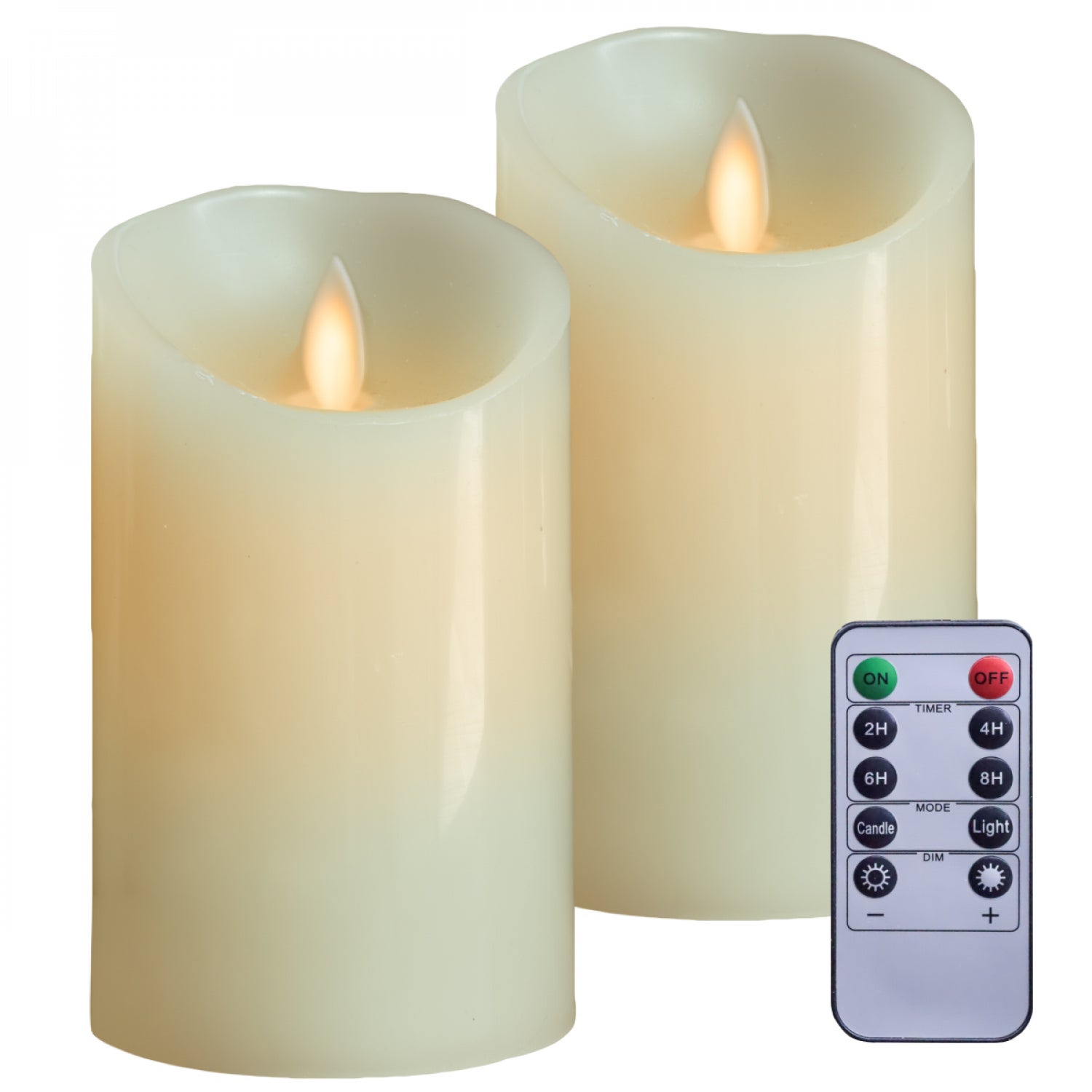 Lot De 6 Bougies LED En Vraie Cire - Télécommande Incluse, Ambiance Chaleureuse Sans Danger