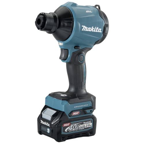Makita AS001GA102 - Ventola a batteria, 40 V, max. 2,0 Ah, 1 batteria + caricatore in borsa per il trasporto, petrolio