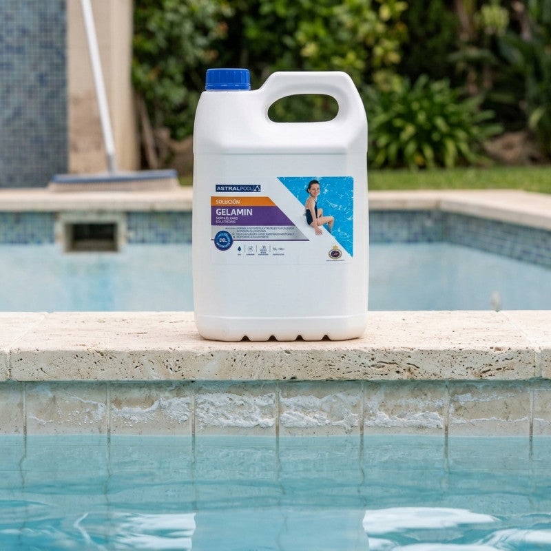 Gel détartrant puissant pour parois et fond de piscine | 5 litres | Nettoyage en profondeur - 5