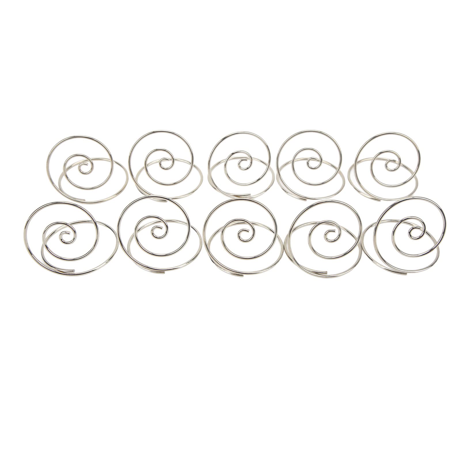 40 Segnaposto Floreali In Filo Metallico Dorato - Porta Numeri Da