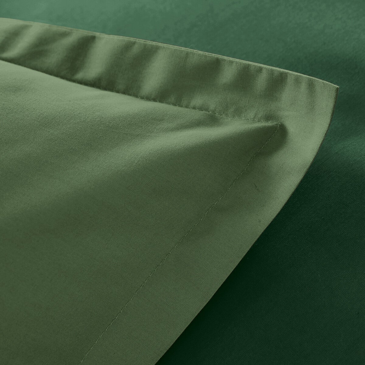 Housse de couette en percale de coton Scenario - Vert forêt - 240 x 220 cm - 3