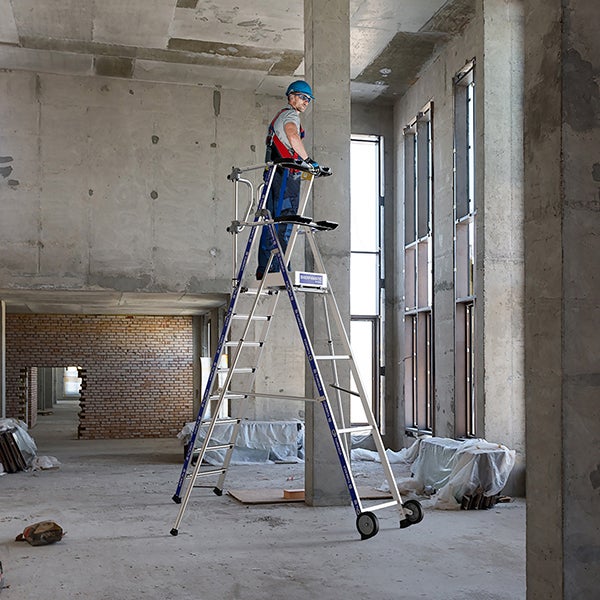 Escabeau PIRL 8 marches - Hauteur max. de travail 3.87m - 2272918 - 4