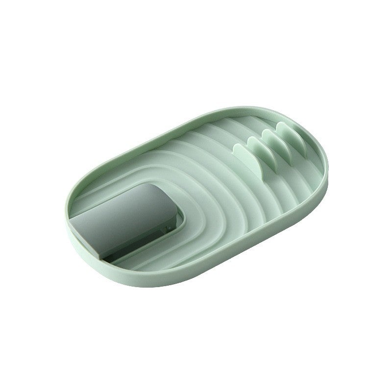 Suport pliabil pentru capace si linguri Flippy, verde, 11.5 x 18 x 2.2 cm