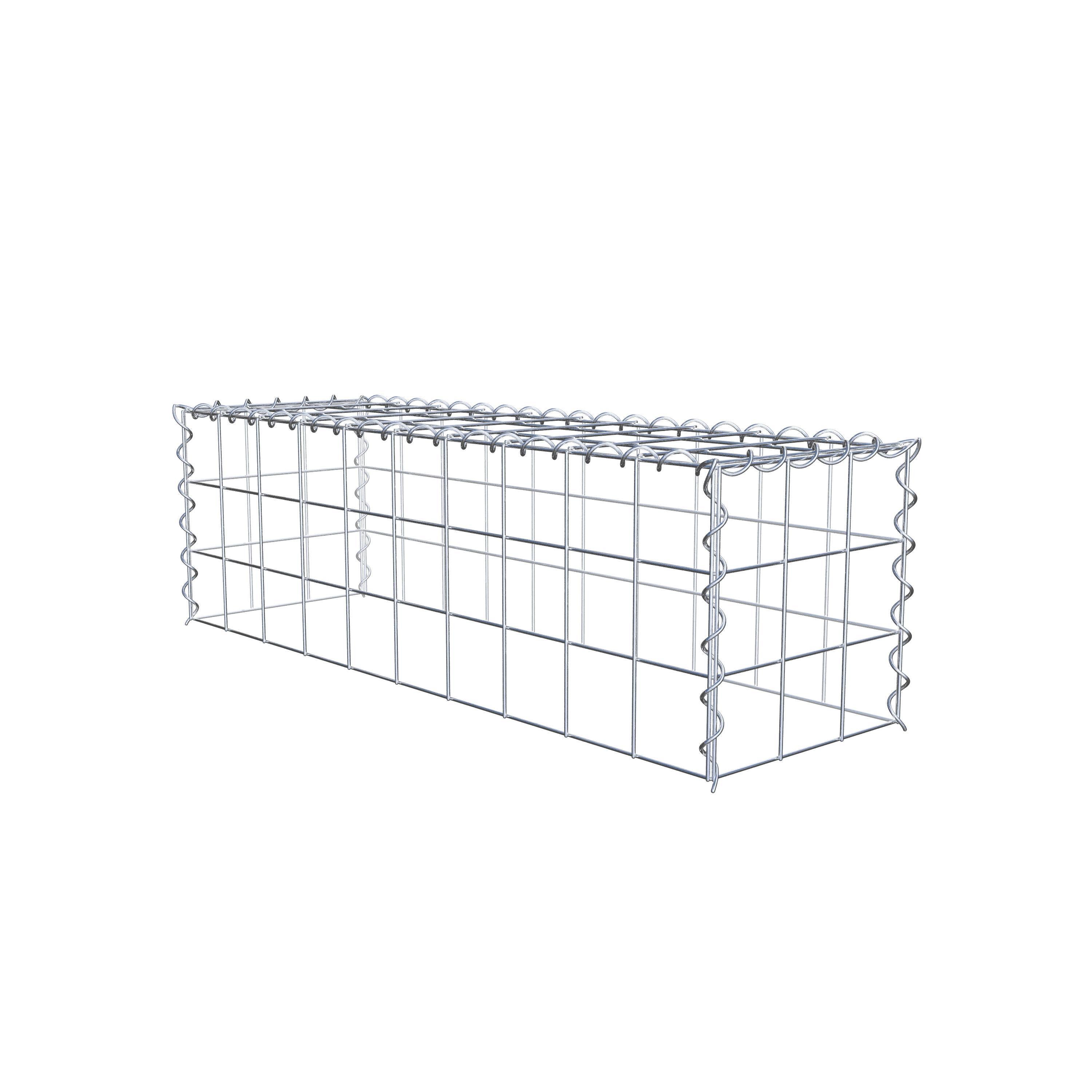 Gavión para apilar en acero galvanizado 100x30x30cm (LxAxP), malla 10 x 10cm, Espiral, sin rejilla inferior - 4
