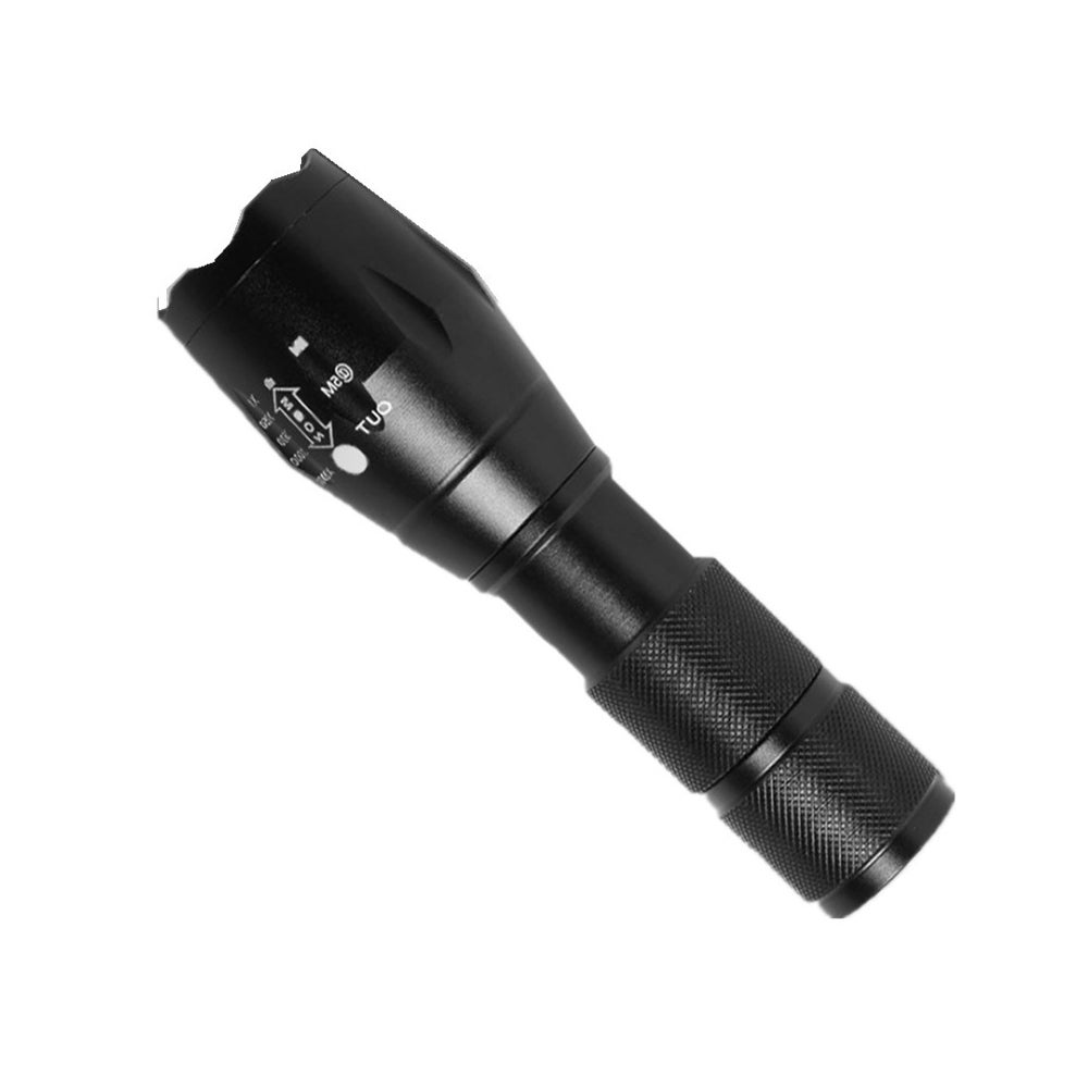 1 opakowanie, ultramocna latarka LED, wodoodporna latarka taktyczna IP65, z funkcją zoomu, odporna na wstrząsy, antypoślizgowa, do użytku na kempingu