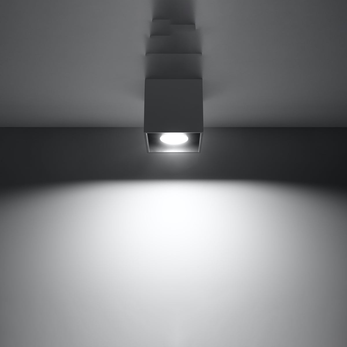 Plafon QUADX 1 antracyt LED 3000K - 10x10x10cm Sollux