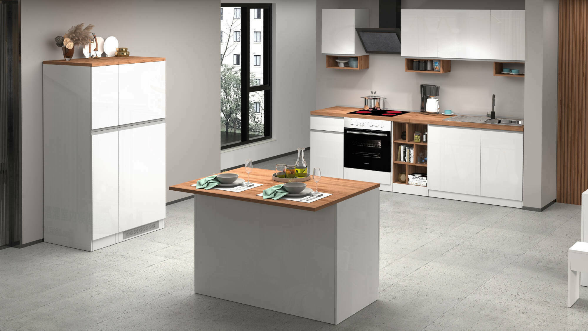 Set Elettrodomestici George Home: Bollitore, Tostapane 4 Fette E Microonde 700W – Bianco Opaco