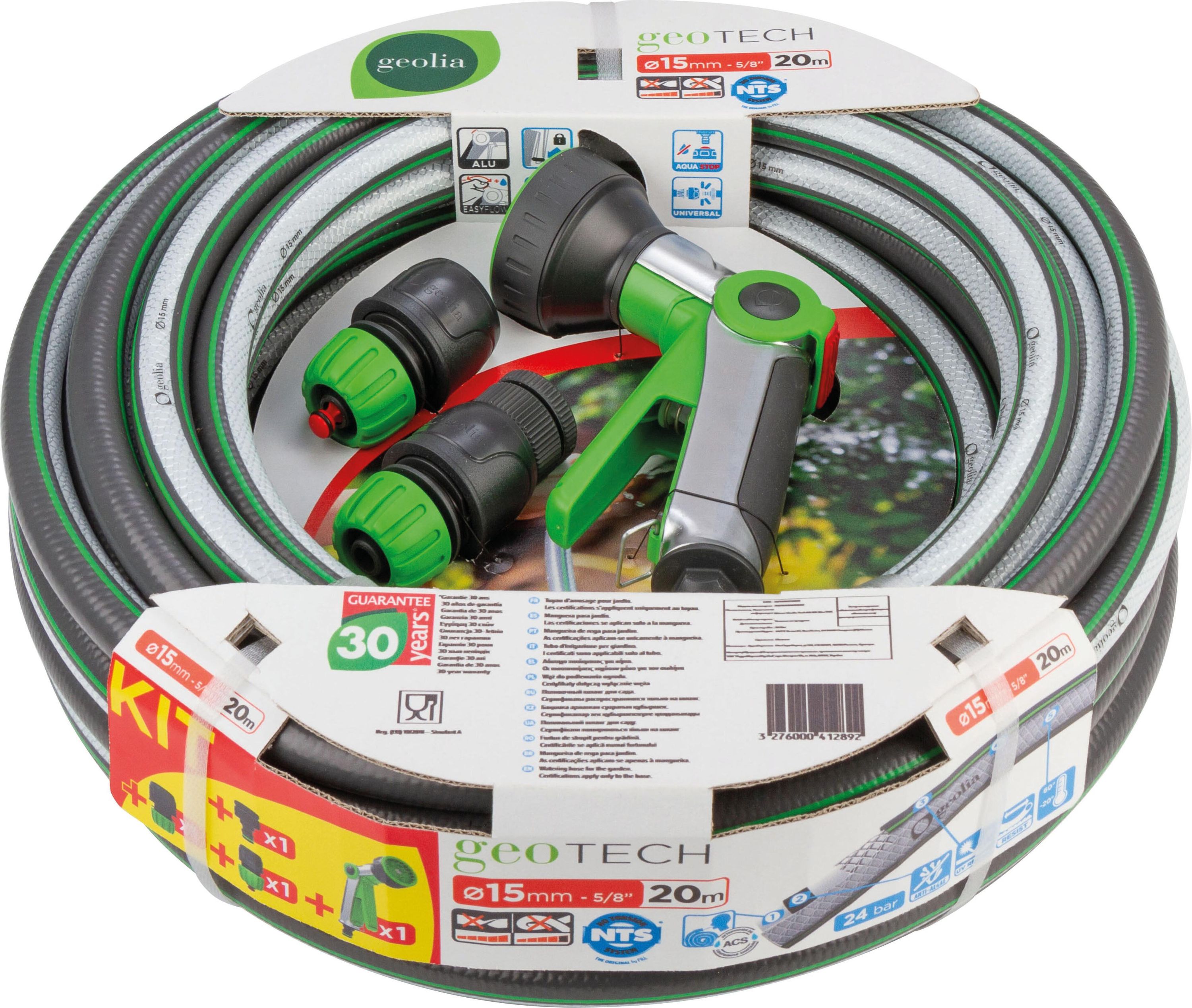 Wąż ogrodowy GEOLIA L.20 m śr.18.9 mm