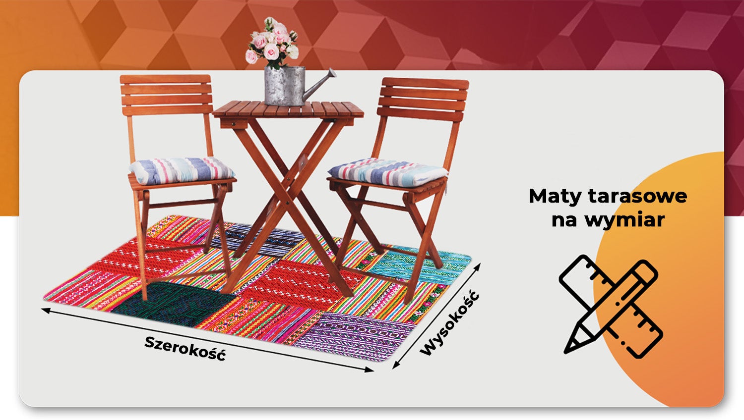 Dywan winylowy turecki patchwork ozdobna mata winylowa do przedpokoju elegancka 120x80 cm – Tulup - 6