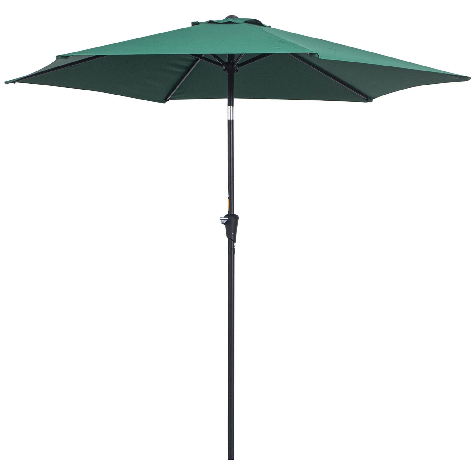 Outsunny Ombrellone Da Giardino 2.5x2.5 M Inclinabile Verde | Aosom Italy