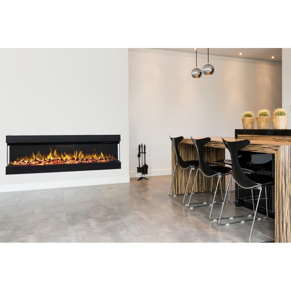CHIMENEA ELÉCTRICA ENCASTRABLE 3D - MILANO 60 - 4