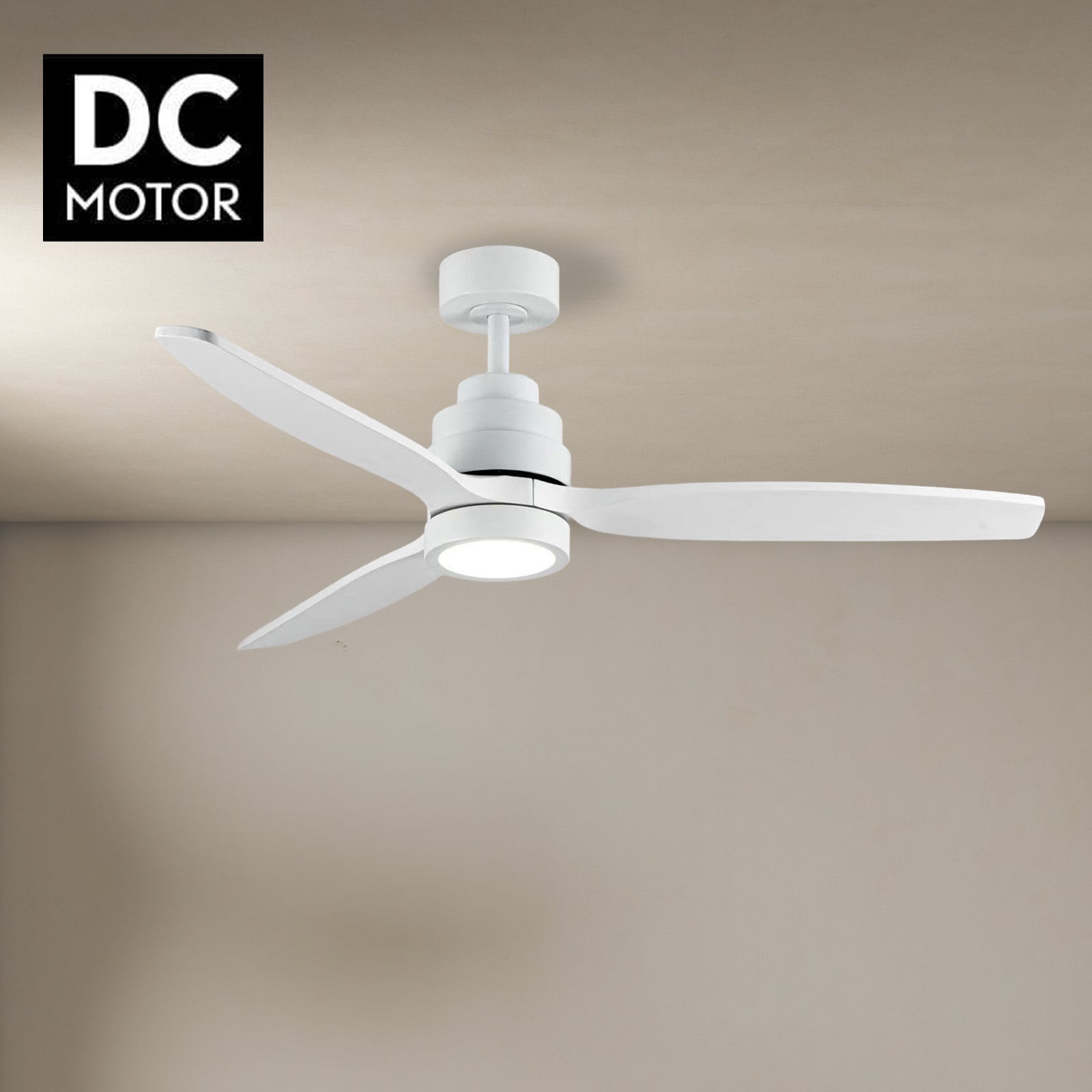 HELIX Blanco Ventilador de techo inteligente YOEVU Compatible con Alexa, Luz LED regulable, 6 velocidades silenciosas, Control por App, Mando y Voz - 6