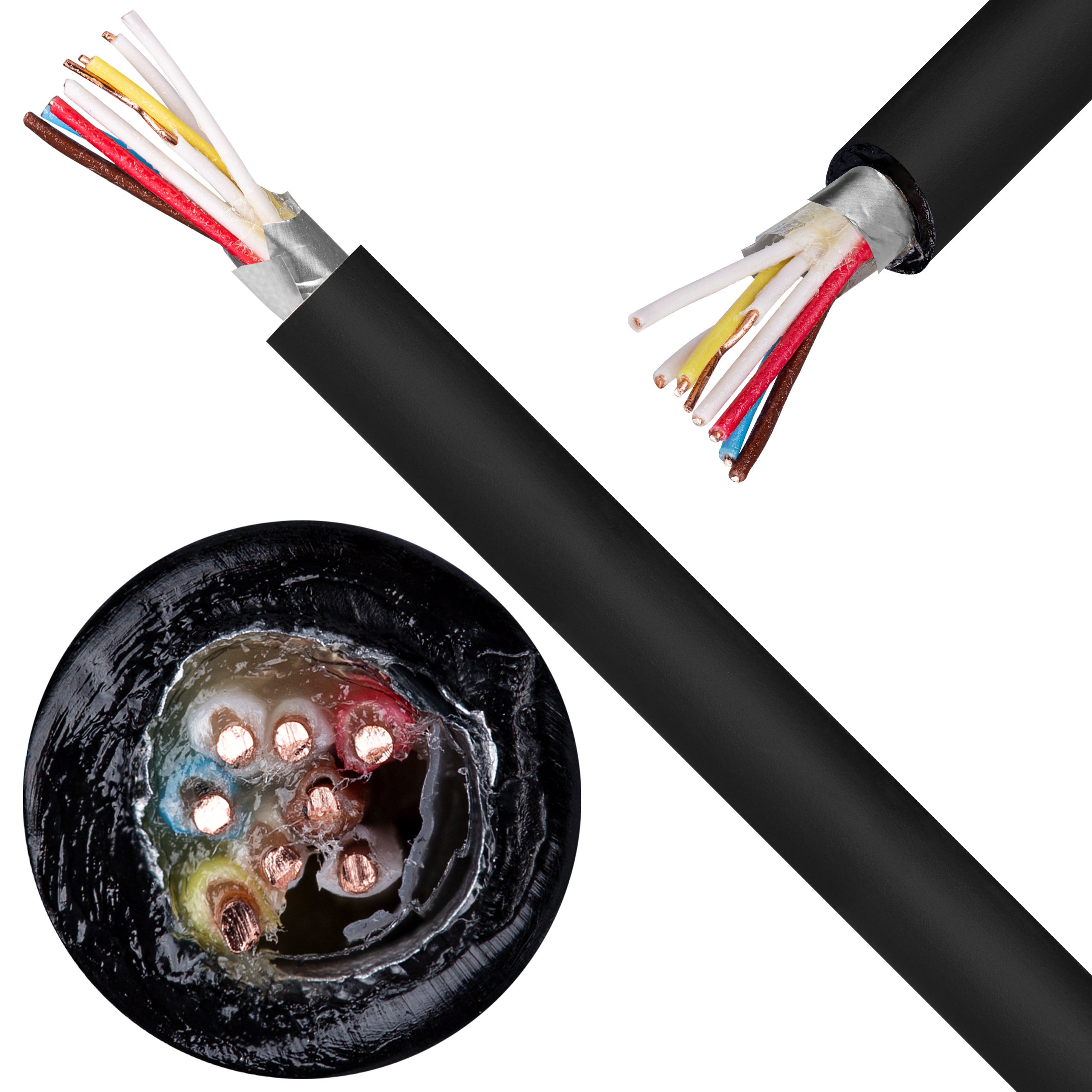Kabel telekomunikacyjny miejscowy XzTKMXpw 4x2x0,5mm czarny parowany ziemny żelowany drut Bitner 500m