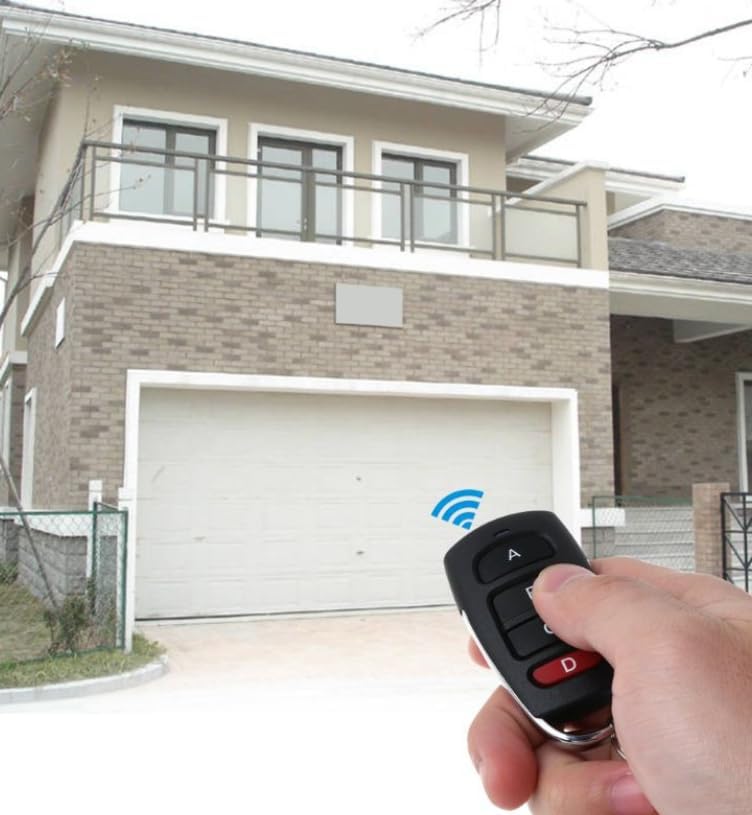 Télécommande universelle pour portail, 433,92 MHz, 4 boutons, copieur de code fixe, 1 unité - 4