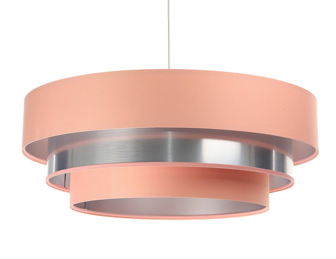 Lampa wisząca TRIO MIX różowa/srebrna