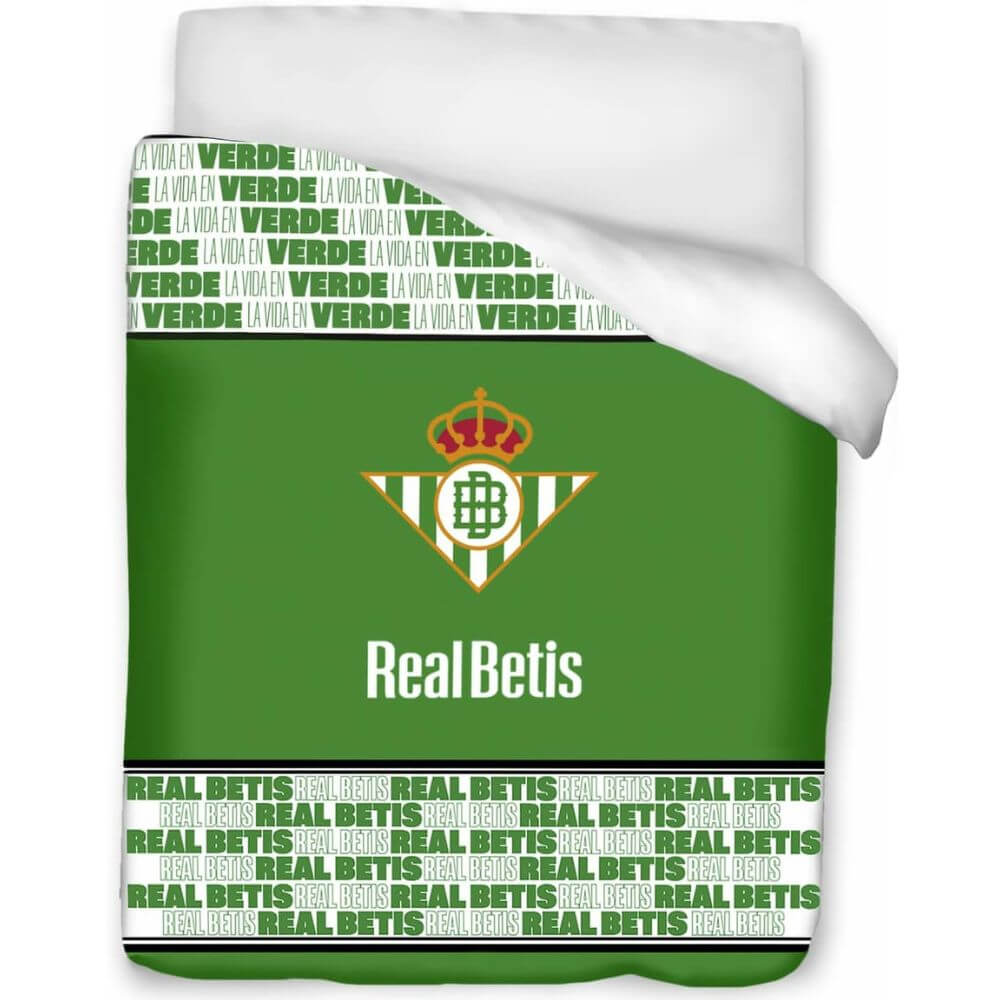 Edredón digital real betis balompie fc 180 cm. x 260 cm. (cama 90 cm.)