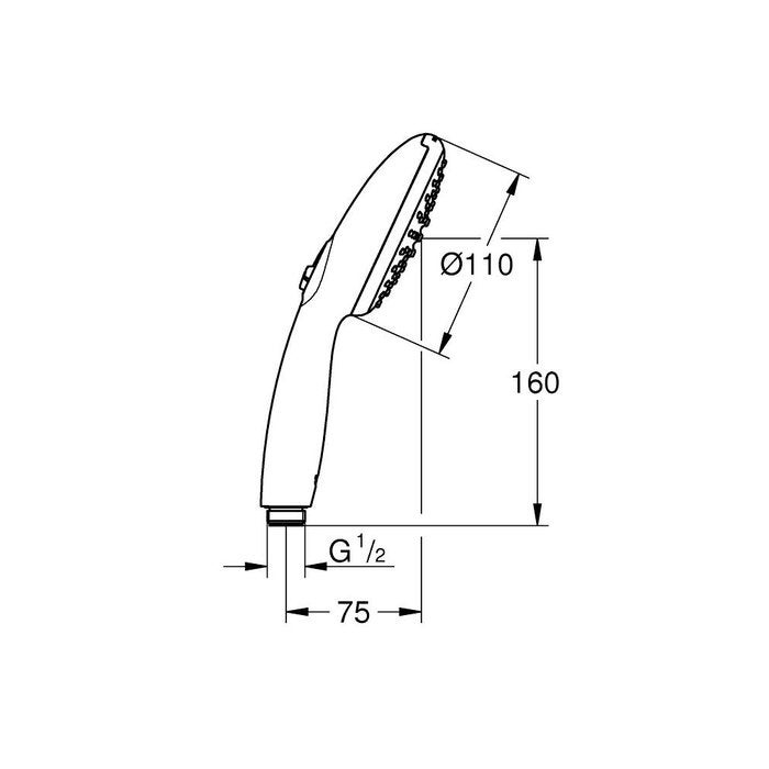 Douchette - Tempesta - GROHE - 2 jets - Débit 7,4 l/min - 5
