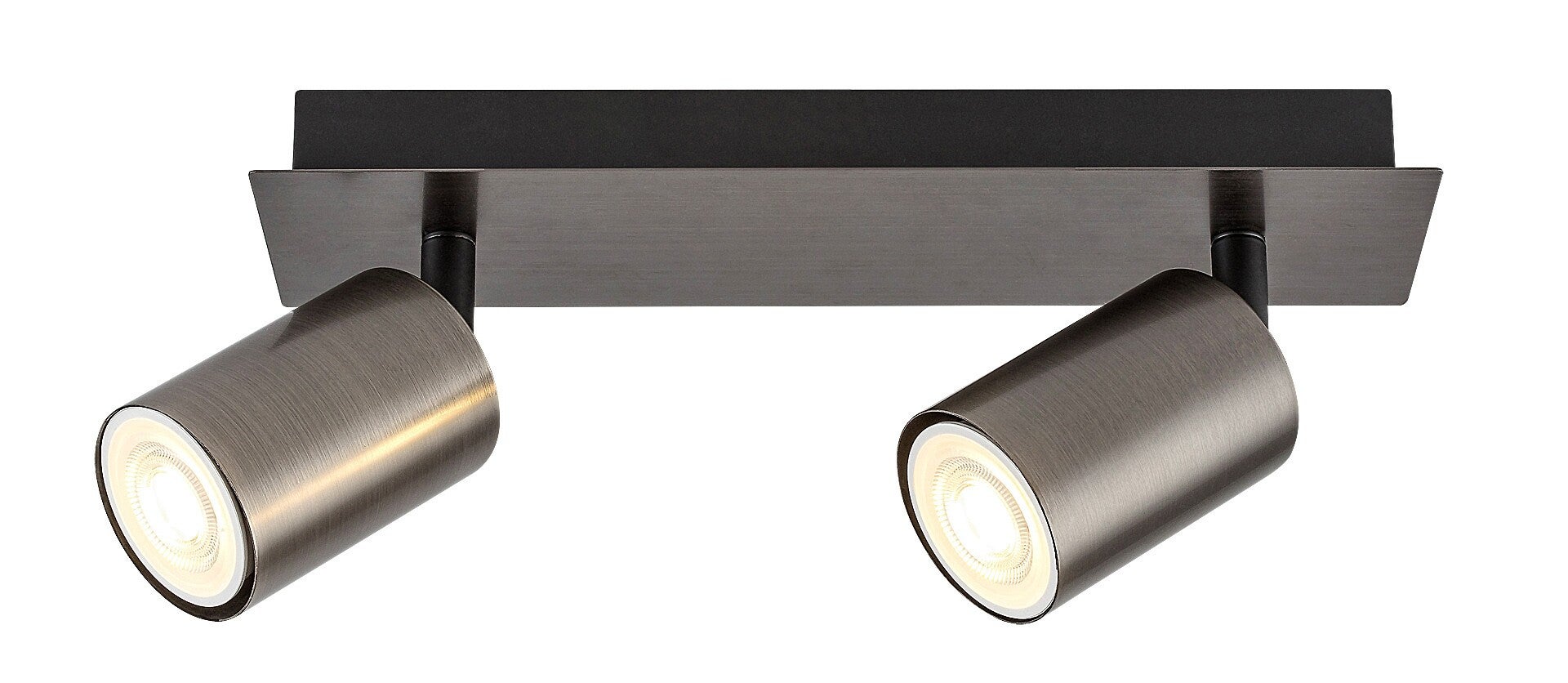 Reflektor sufitowy spot natynkowy Gerhard prostokątny armatnia szarość 2xGU10x15W wym: 13 x 26 x 5,5 cm metal Rabalux