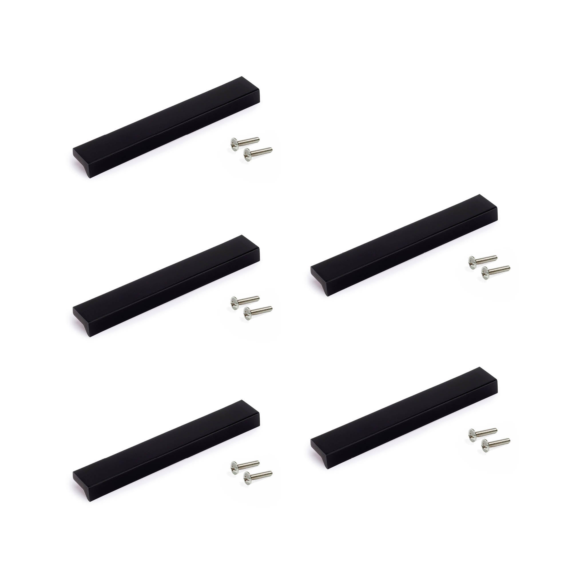 Lot de 4 poignées de porte d'armoire - Poignées de meuble - Poignées en